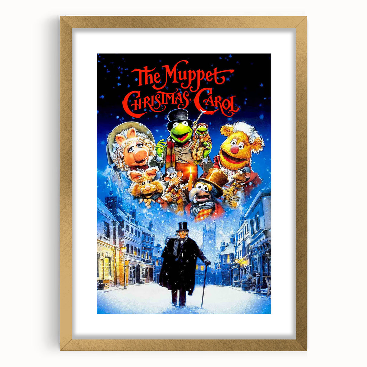 1990s Vintage Movie Poster - Classic 90s Film Art - The Muppet Christmas Carol