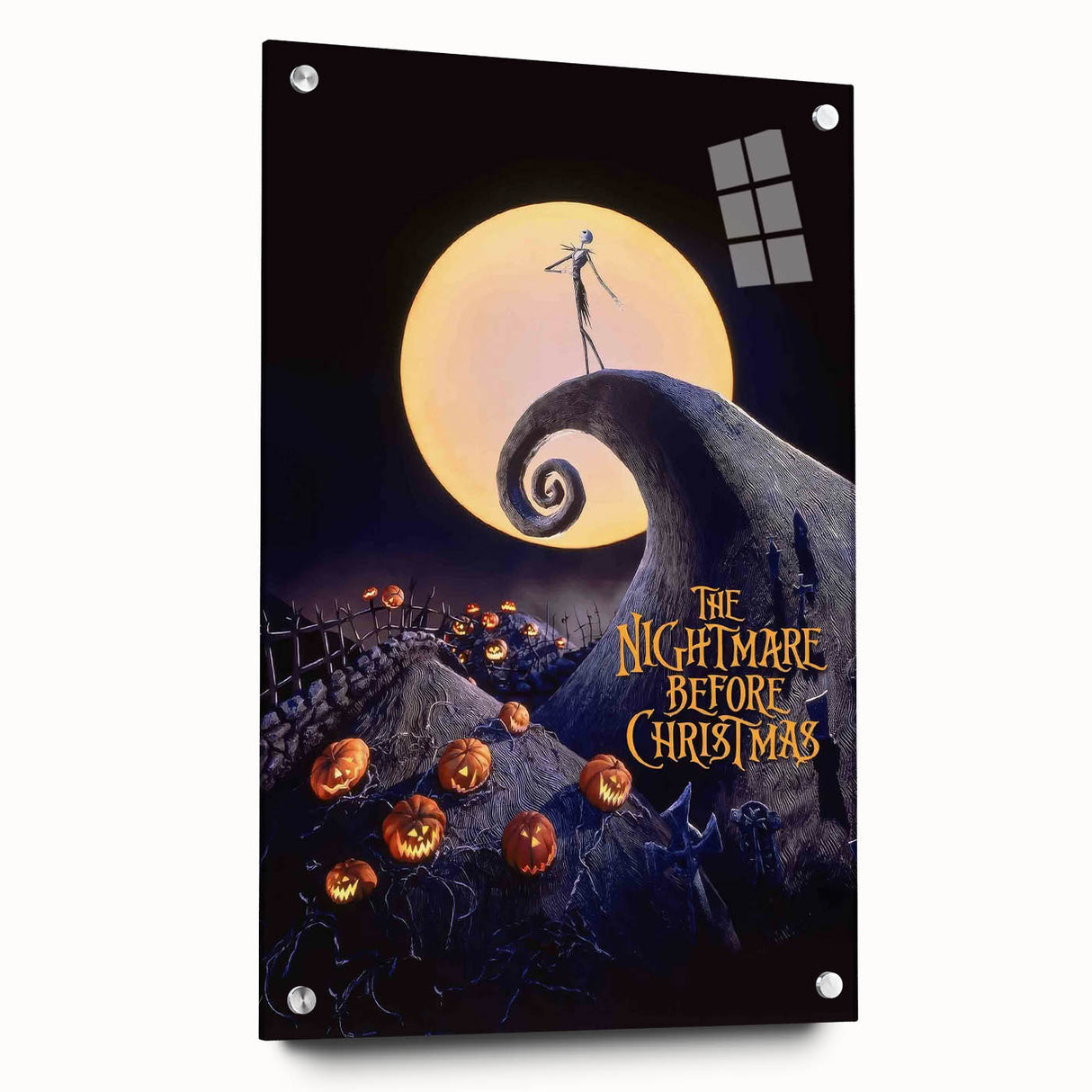 1990s Vintage Movie Poster - Classic 90s Film Art - The Nightmare Before Christmas