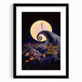 1990s Vintage Movie Poster - Classic 90s Film Art - The Nightmare Before Christmas