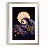 1990s Vintage Movie Poster - Classic 90s Film Art - The Nightmare Before Christmas