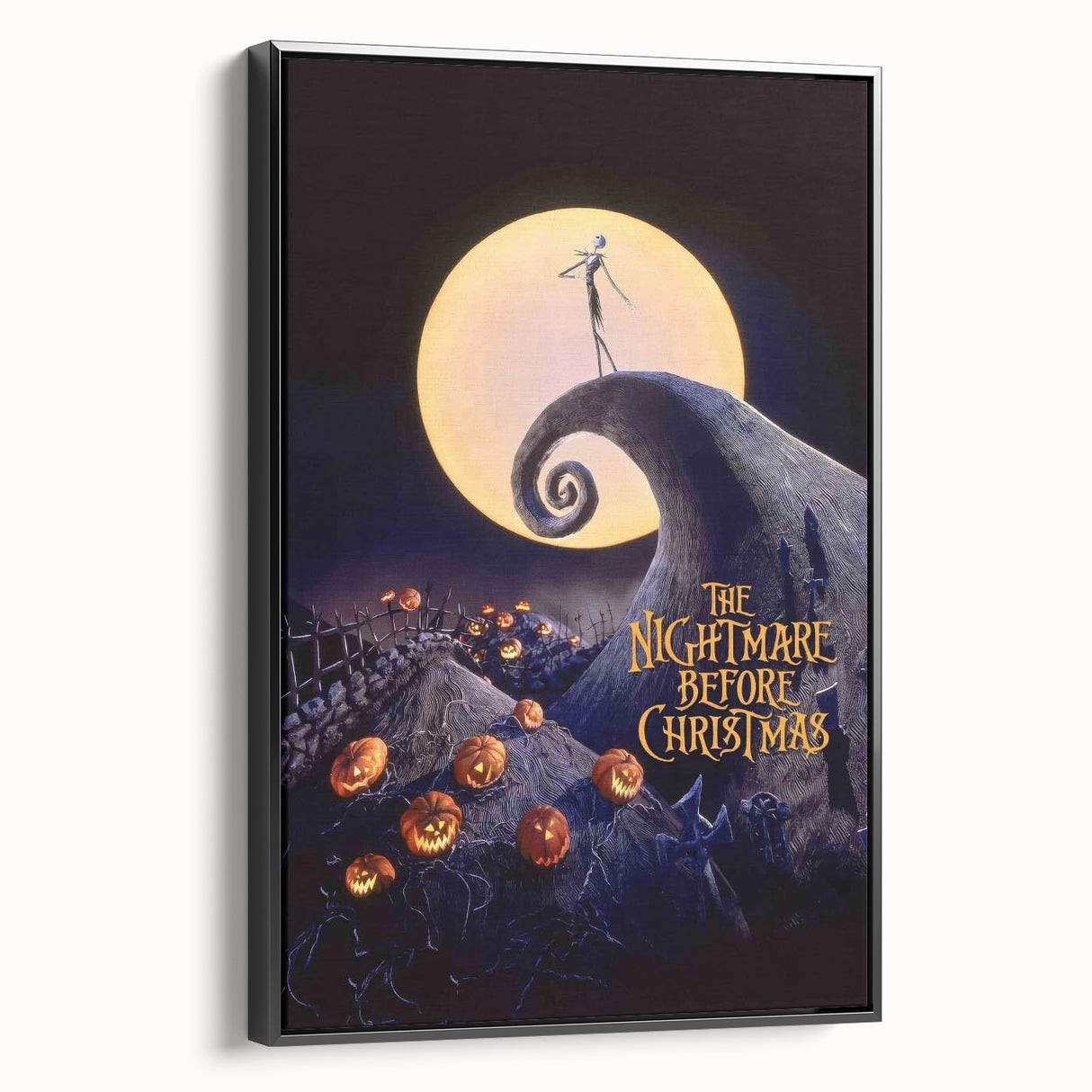 1990s Vintage Movie Poster - Classic 90s Film Art - The Nightmare Before Christmas