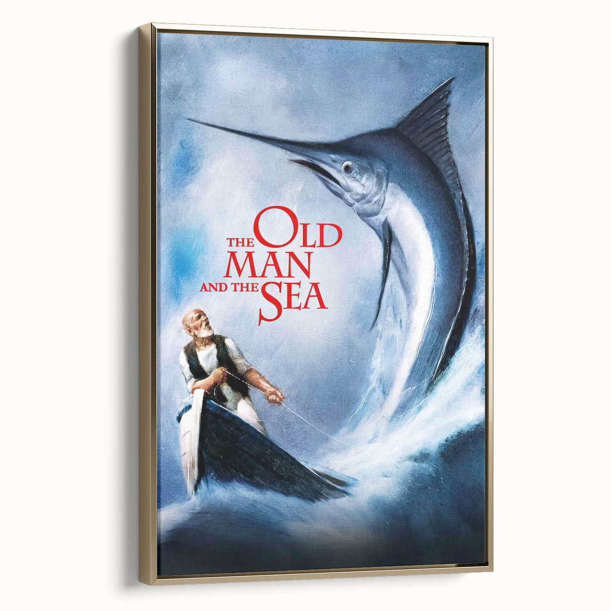 1990s Vintage Movie Poster - Classic 90s Film Art - The Old Man and the Sea