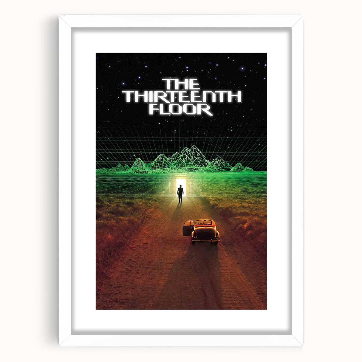 1990s Vintage Movie Poster - Classic 90s Film Art - The Thirteenth Floor