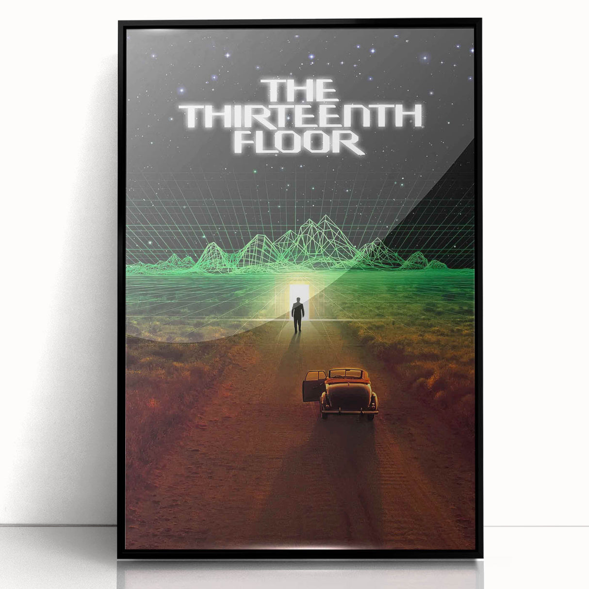 1990s Vintage Movie Poster - Classic 90s Film Art - The Thirteenth Floor