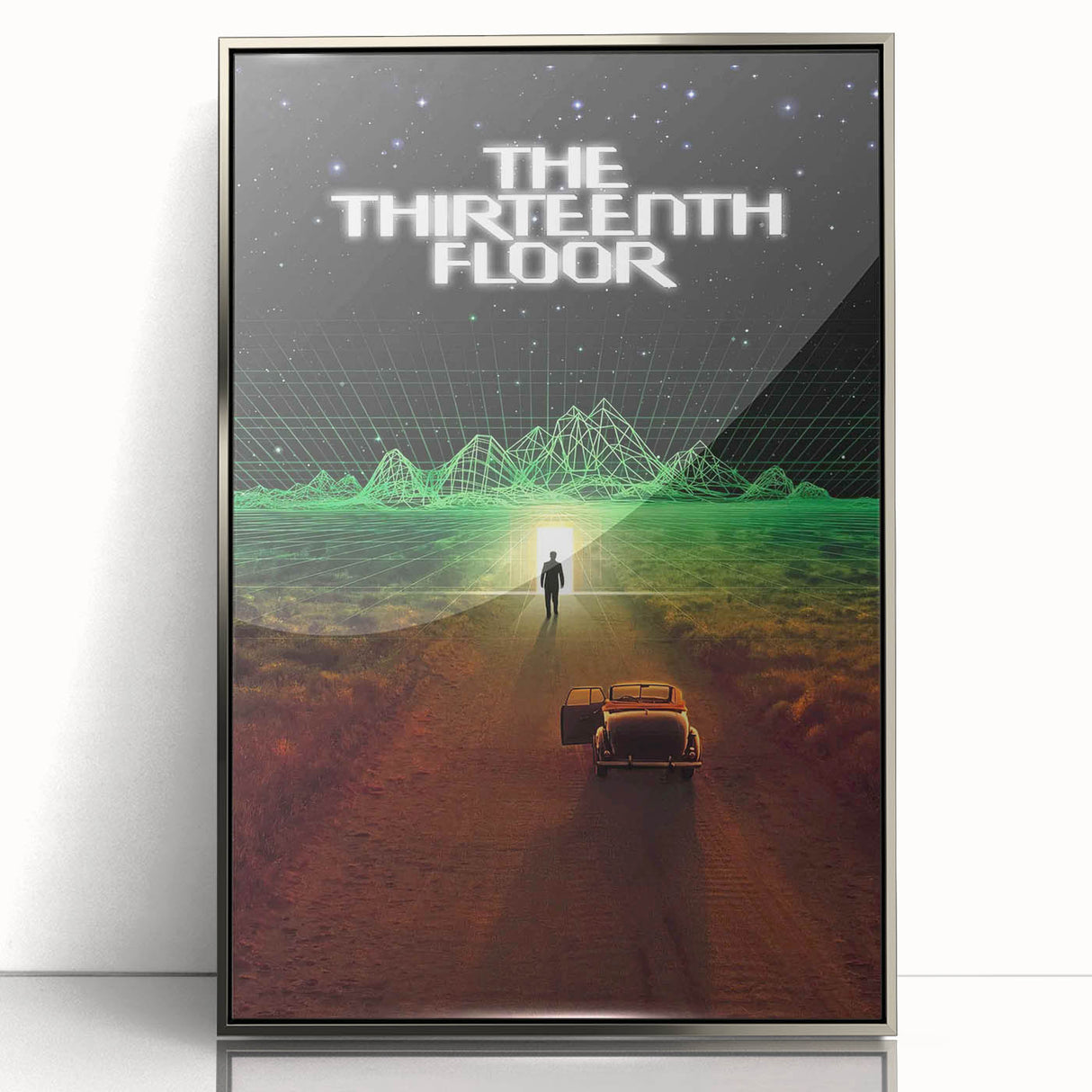 1990s Vintage Movie Poster - Classic 90s Film Art - The Thirteenth Floor