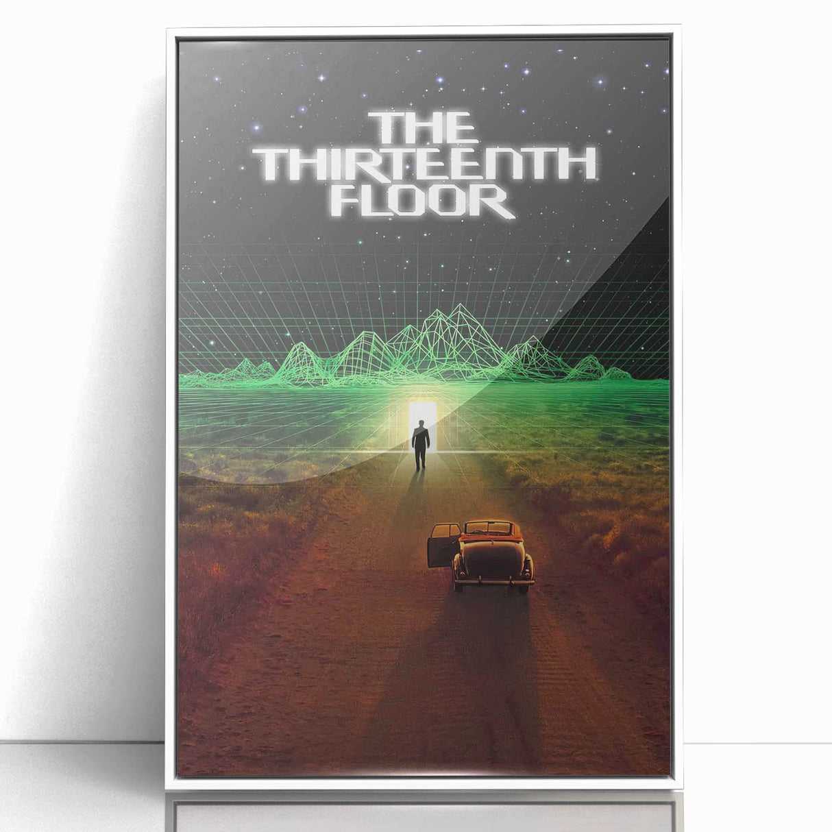 1990s Vintage Movie Poster - Classic 90s Film Art - The Thirteenth Floor
