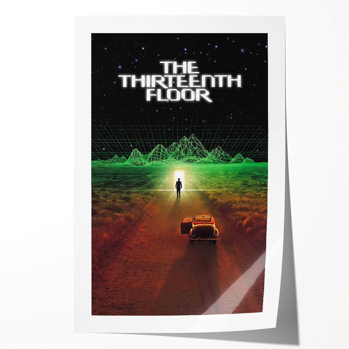 1990s Vintage Movie Poster - Classic 90s Film Art - The Thirteenth Floor