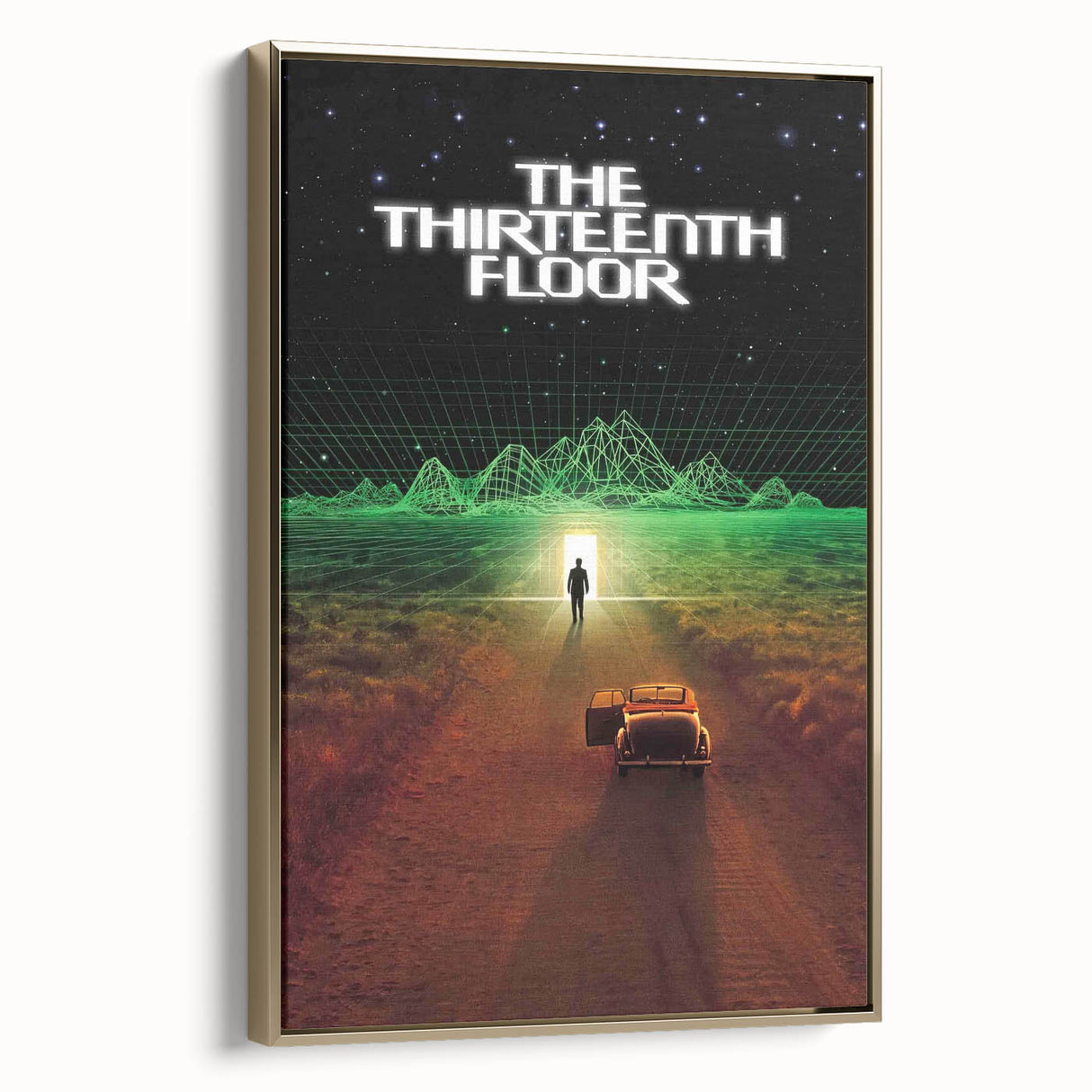 1990s Vintage Movie Poster - Classic 90s Film Art - The Thirteenth Floor