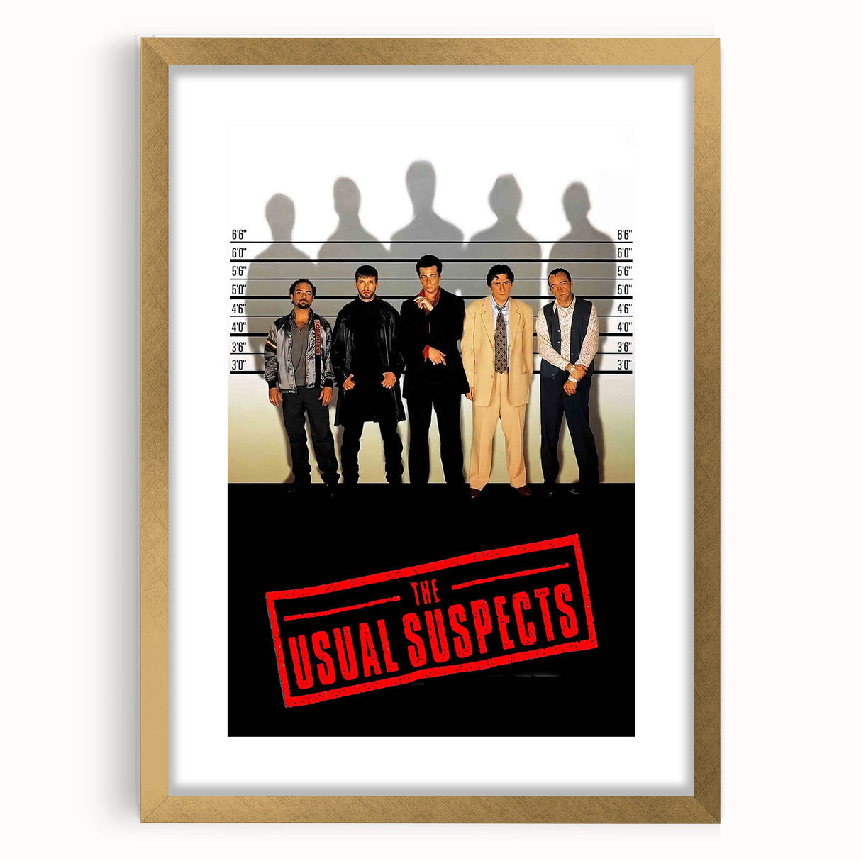 1990s Vintage Movie Poster - Classic 90s Film Art - The Usual Suspects