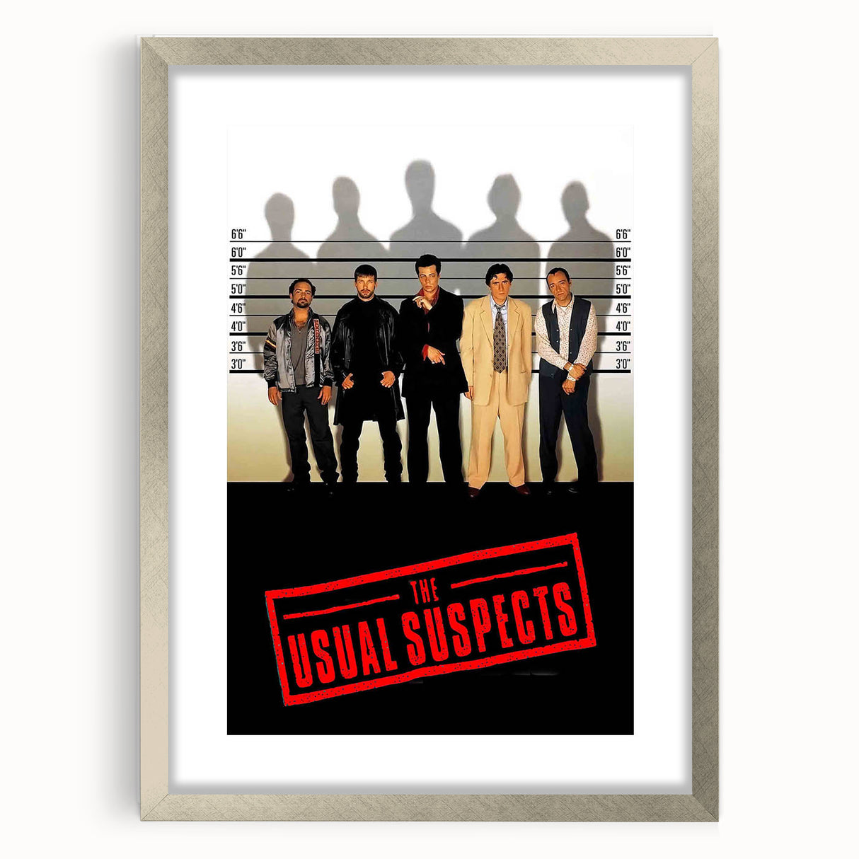 1990s Vintage Movie Poster - Classic 90s Film Art - The Usual Suspects