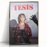 1990s Vintage Horror-Thriller Movie Poster - Tesis (1996) - Spanish Cult Classic Film Art