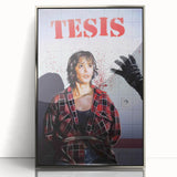 1990s Vintage Horror-Thriller Movie Poster - Tesis (1996) - Spanish Cult Classic Film Art