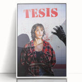 1990s Vintage Horror-Thriller Movie Poster - Tesis (1996) - Spanish Cult Classic Film Art