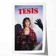 1990s Vintage Horror-Thriller Movie Poster - Tesis (1996) - Spanish Cult Classic Film Art