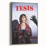 1990s Vintage Horror-Thriller Movie Poster - Tesis (1996) - Spanish Cult Classic Film Art