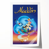1990s Vintage Movie Poster - Classic 90s Film Art - Aladdin