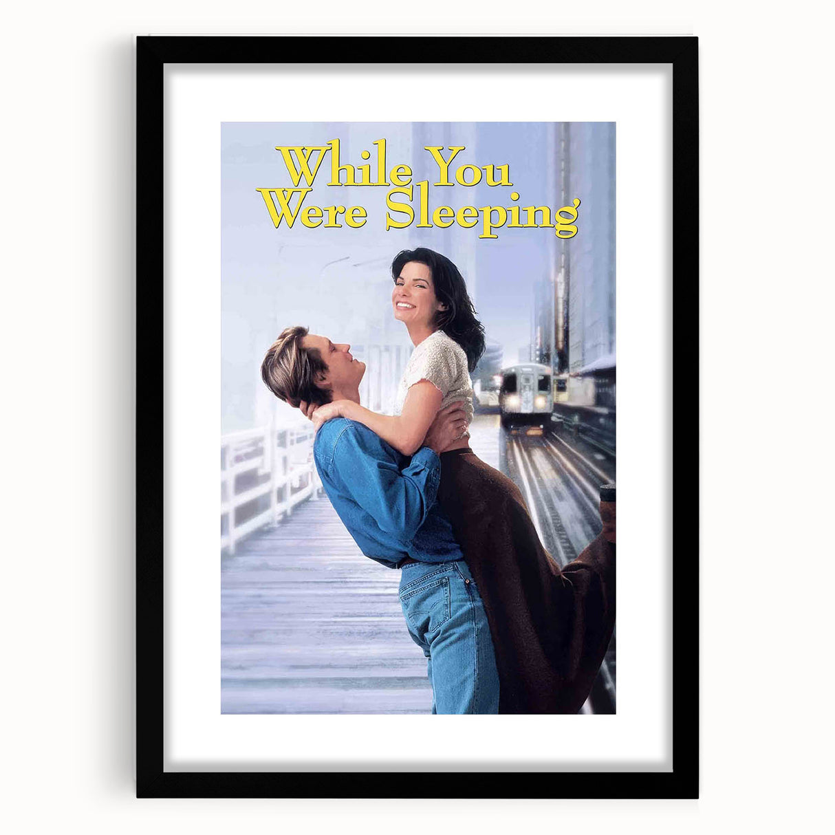1990s Vintage Movie Poster – Classic 90s Romantic Comedy Film Art