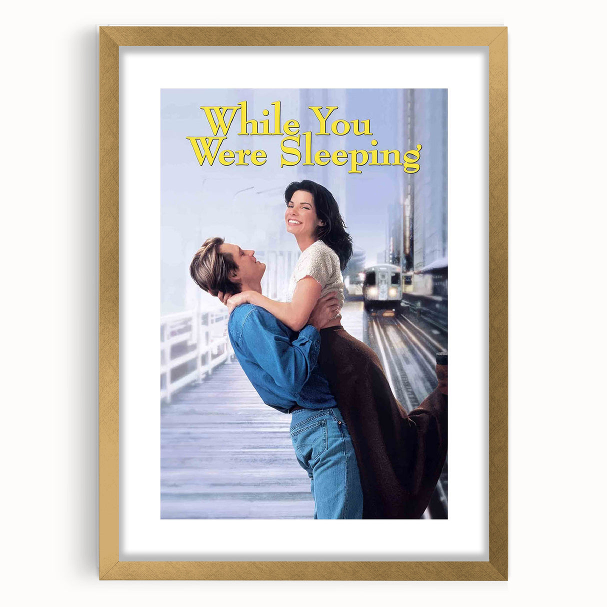 1990s Vintage Movie Poster – Classic 90s Romantic Comedy Film Art