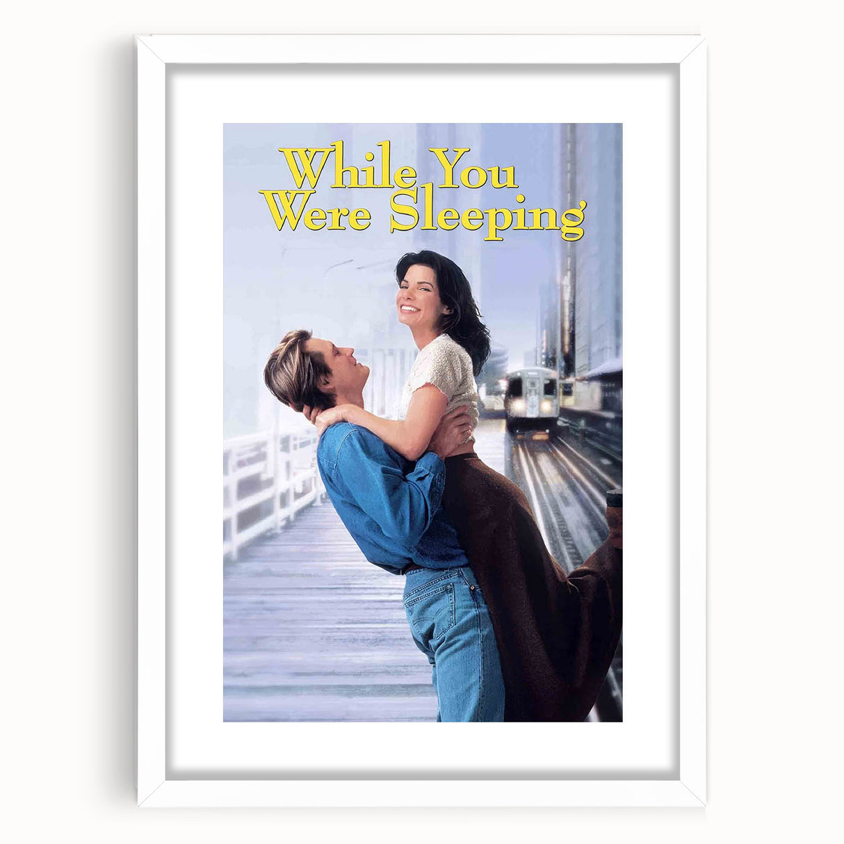 1990s Vintage Movie Poster – Classic 90s Romantic Comedy Film Art