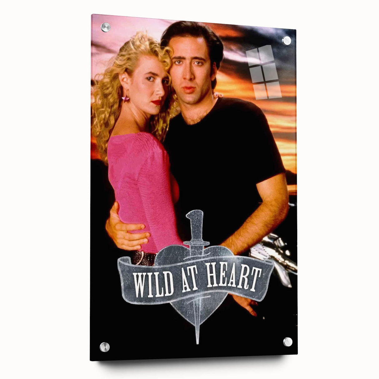 1990s Vintage Movie Poster – Cult Classic Romantic Crime Film Art
