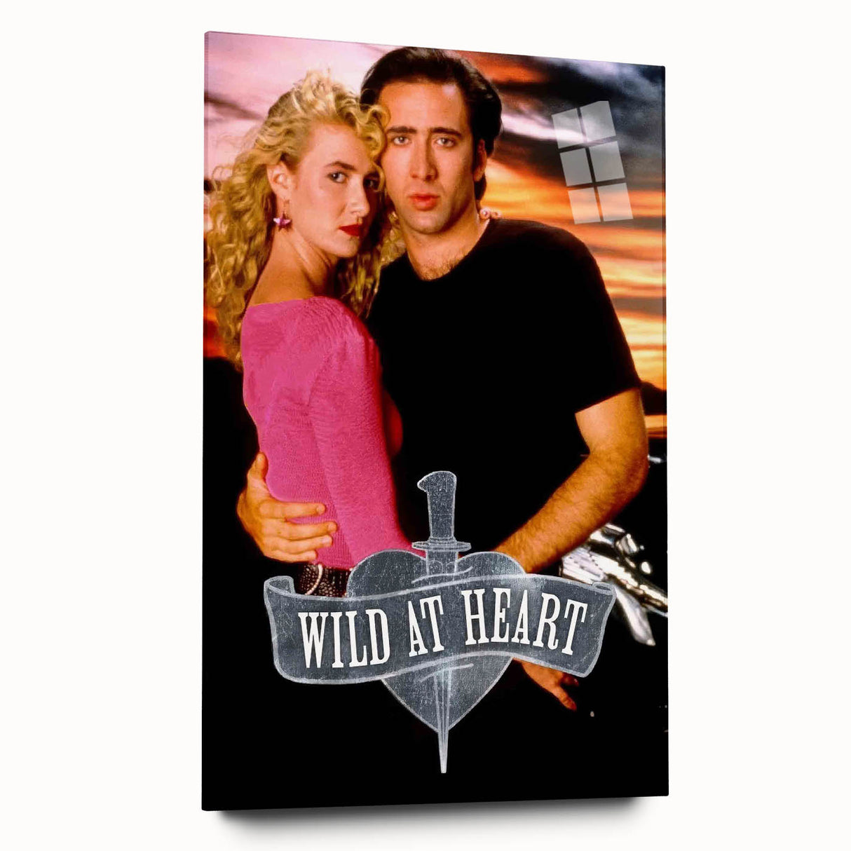 1990s Vintage Movie Poster – Cult Classic Romantic Crime Film Art