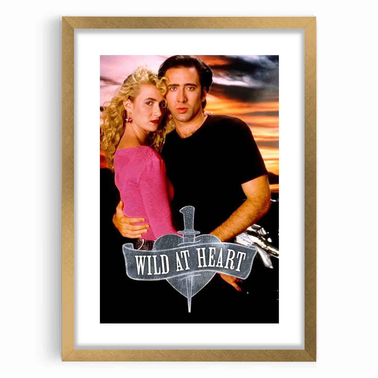 1990s Vintage Movie Poster – Cult Classic Romantic Crime Film Art