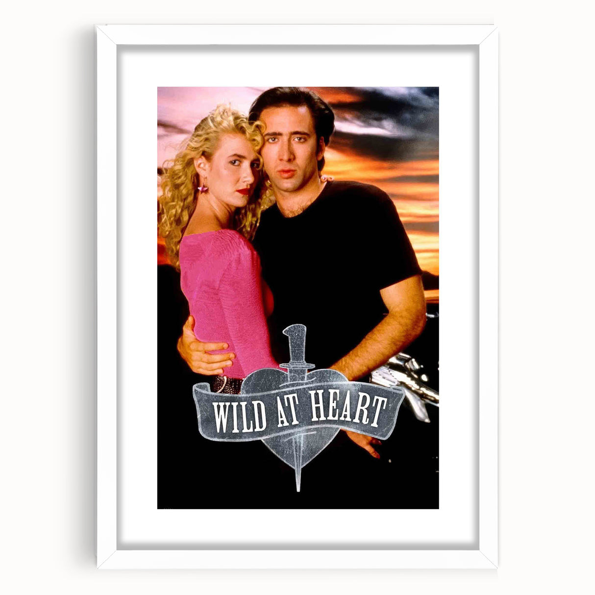 1990s Vintage Movie Poster – Cult Classic Romantic Crime Film Art
