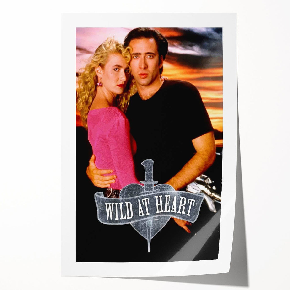 1990s Vintage Movie Poster – Cult Classic Romantic Crime Film Art