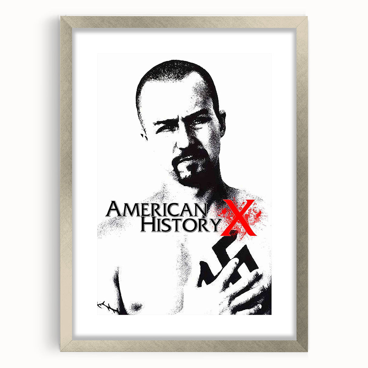 1990s Vintage Movie Poster – American History X Retro Film Print