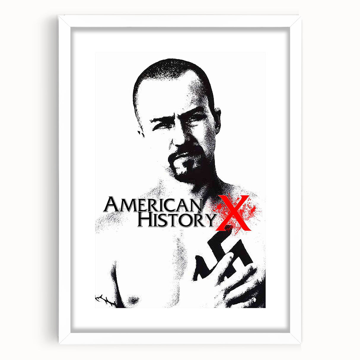 1990s Vintage Movie Poster – American History X Retro Film Print