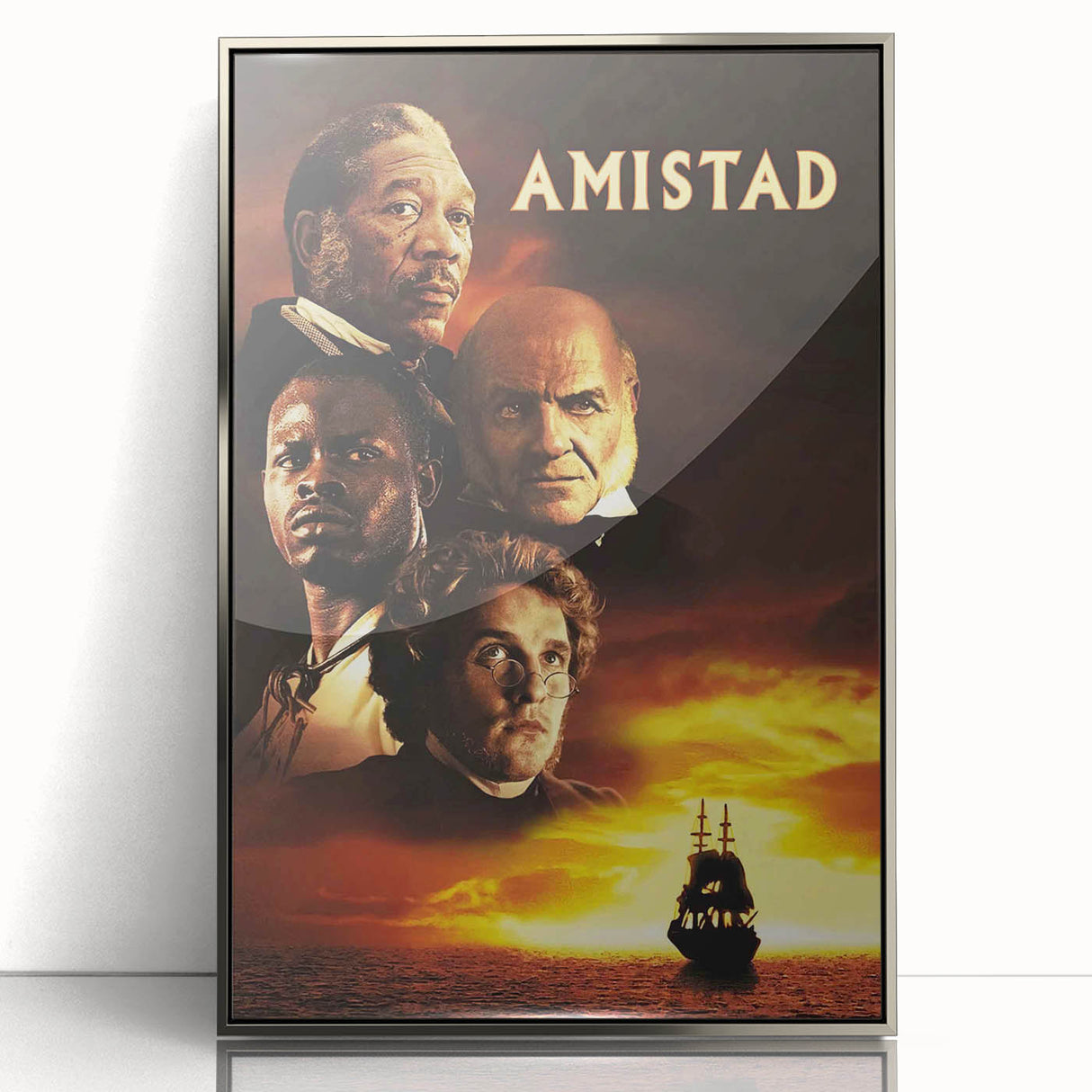 1990s Vintage Movie Poster – Amistad Classic 90s Film Artwork