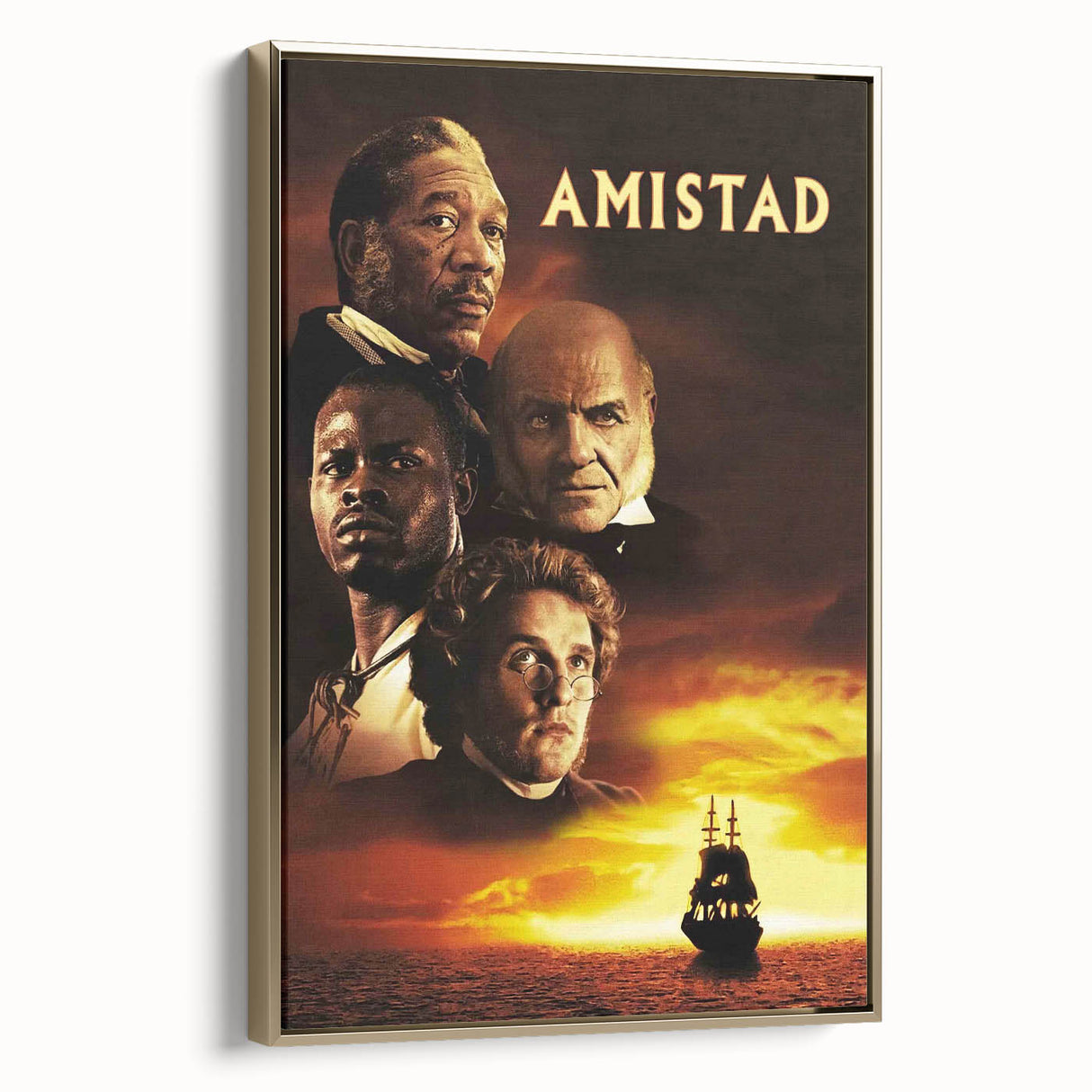 1990s Vintage Movie Poster – Amistad Classic 90s Film Artwork
