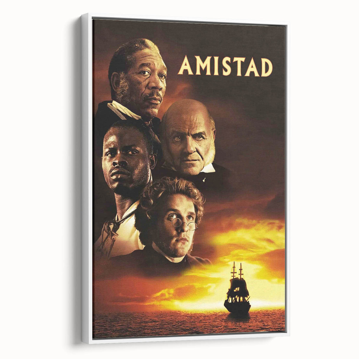 1990s Vintage Movie Poster – Amistad Classic 90s Film Artwork