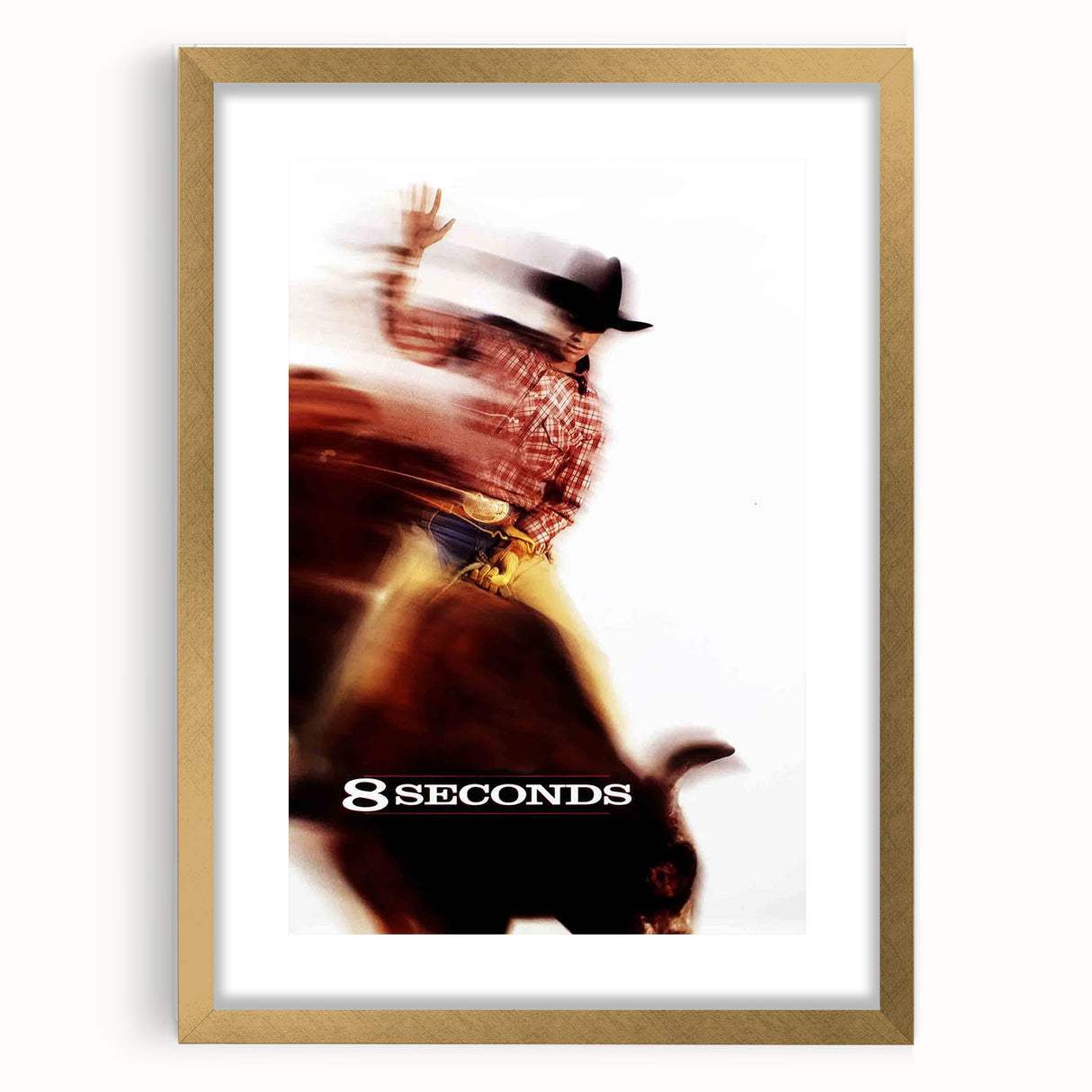 1990s Vintage Movie Poster - Classic 90s Film Art - 8 Seconds Print