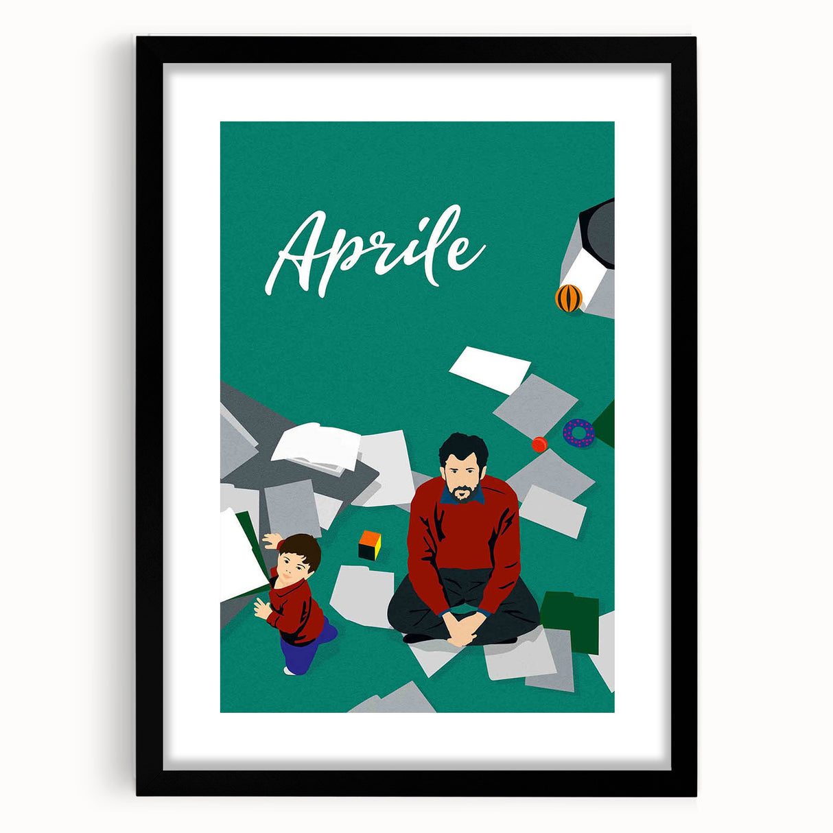 1990s Vintage Movie Poster – Aprile Classic 90s Film Artwork