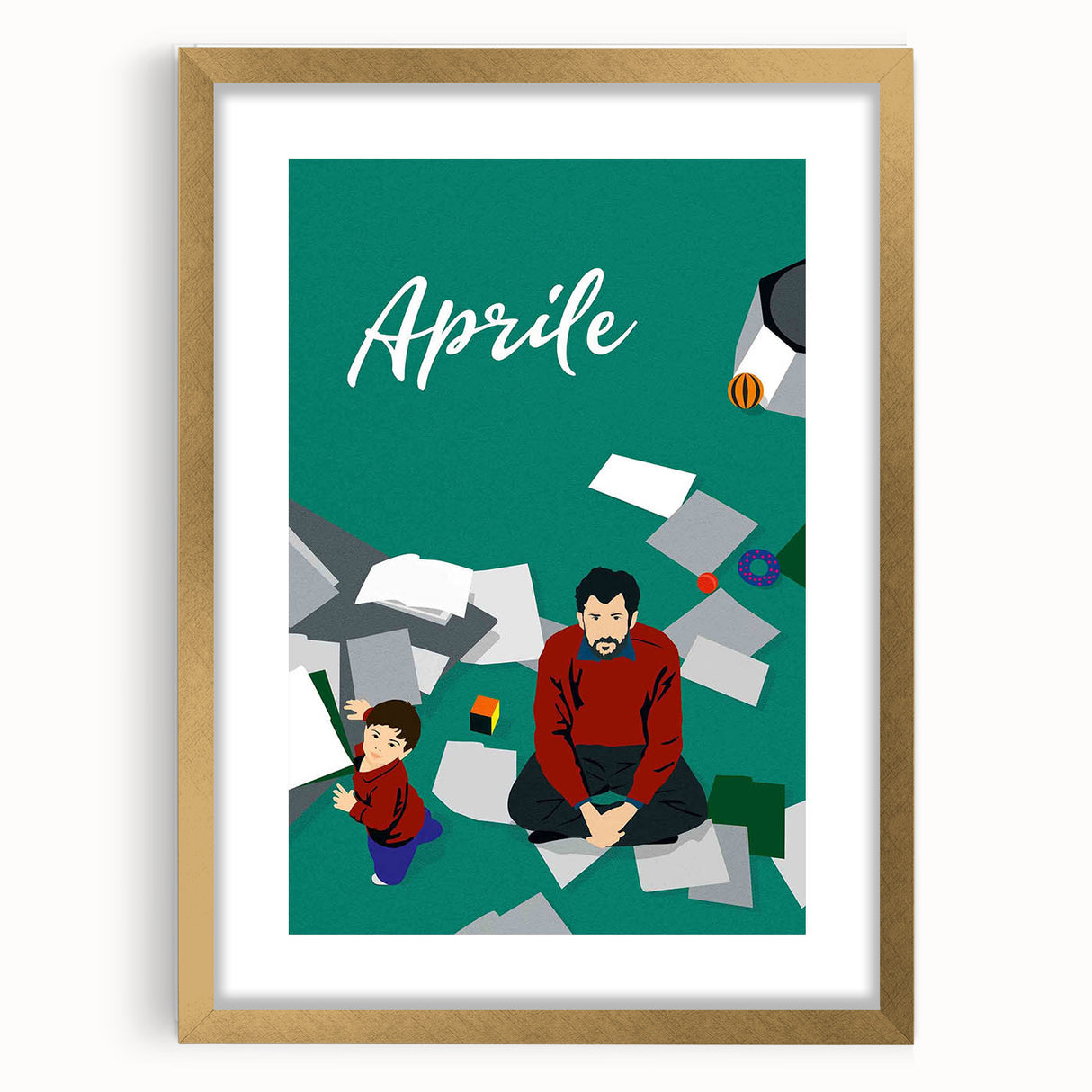 1990s Vintage Movie Poster – Aprile Classic 90s Film Artwork