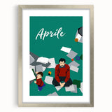 1990s Vintage Movie Poster – Aprile Classic 90s Film Artwork