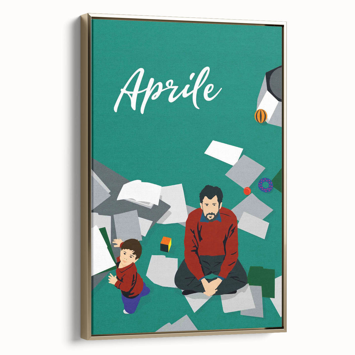1990s Vintage Movie Poster – Aprile Classic 90s Film Artwork