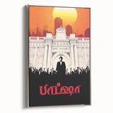 1990s Vintage Movie Poster – Baashha Classic 90s Film Artwork