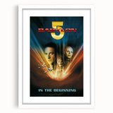 1990s Vintage Movie Poster – Babylon 5 In the Beginning Sci-Fi Art