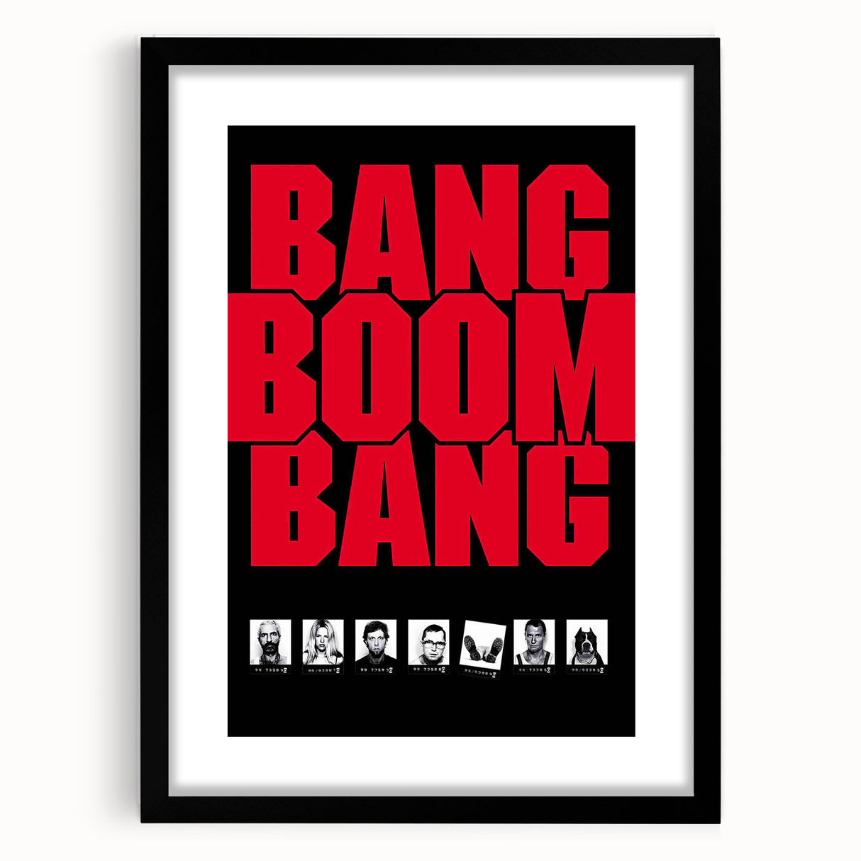 1990s Vintage Movie Poster – Bang Boom Bang Retro Crime Film Art