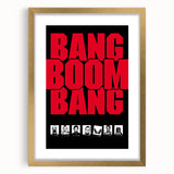 1990s Vintage Movie Poster – Bang Boom Bang Retro Crime Film Art