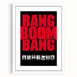 1990s Vintage Movie Poster – Bang Boom Bang Retro Crime Film Art