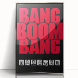 1990s Vintage Movie Poster – Bang Boom Bang Retro Crime Film Art