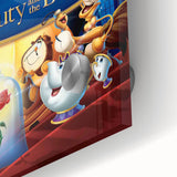 1990s Vintage Movie Poster – Beauty and the Beast Retro Disney Art