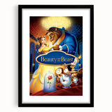 1990s Vintage Movie Poster – Beauty and the Beast Retro Disney Art