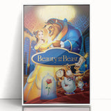 1990s Vintage Movie Poster – Beauty and the Beast Retro Disney Art