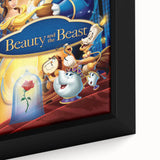 1990s Vintage Movie Poster – Beauty and the Beast Retro Disney Art
