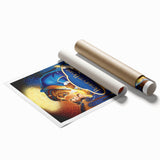 1990s Vintage Movie Poster – Beauty and the Beast Retro Disney Art