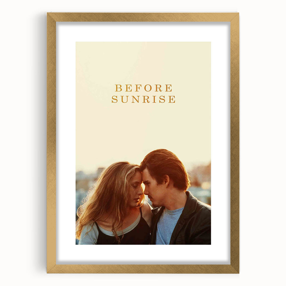 1990s Vintage Movie Poster – Before Sunrise Romantic Film Art
